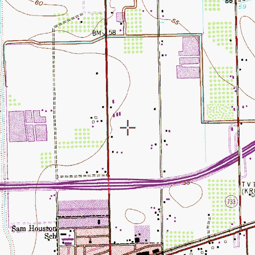 Topographic Map of Valle Verde Colonia, TX
