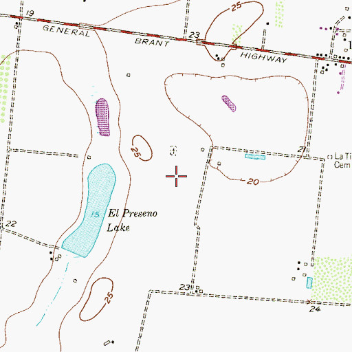 Topographic Map of Vicente Sandoval Colonia, TX