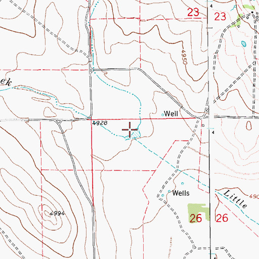 Topographic Map of Kuester Dam, CO