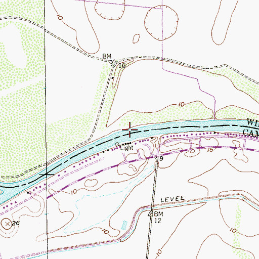 Topographic Map of XX Farms Colonia, TX