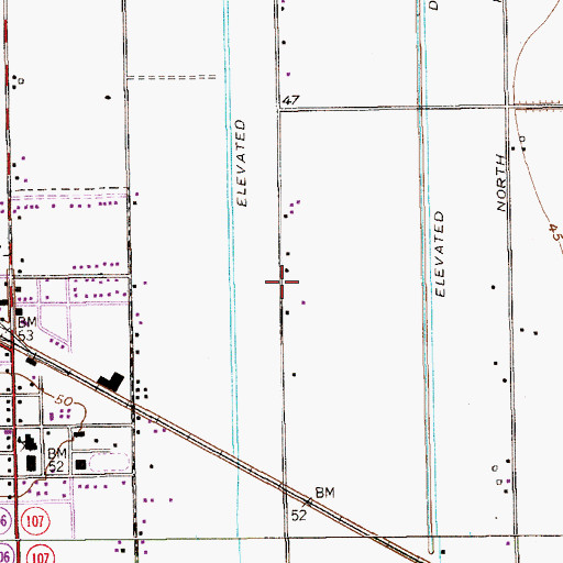 Topographic Map of El Nogal Colonia, TX