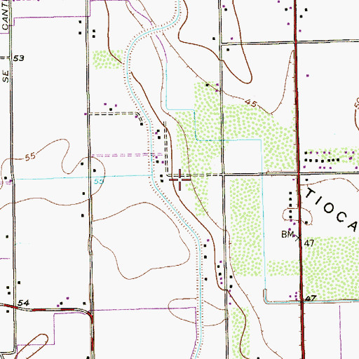 Topographic Map of Galpin Colonia, TX