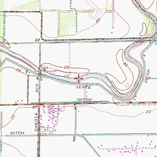 Topographic Map of Jaime Lake Colonia, TX