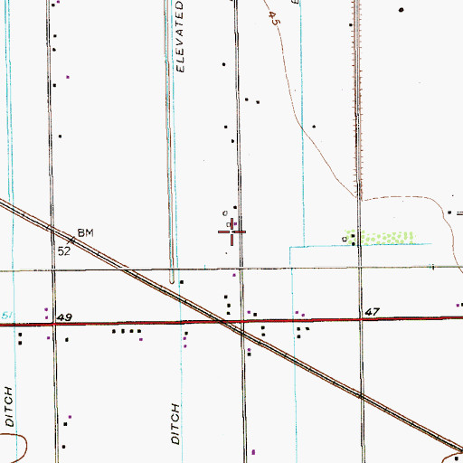 Topographic Map of La Kinina Colonia, TX
