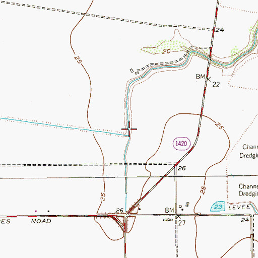Topographic Map of Laguna Escondida Heights Number 2 Colonia, TX
