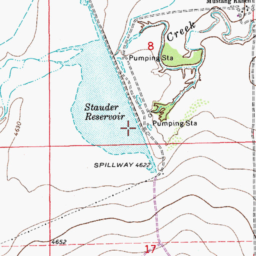 Topographic Map of Brown Dam, CO