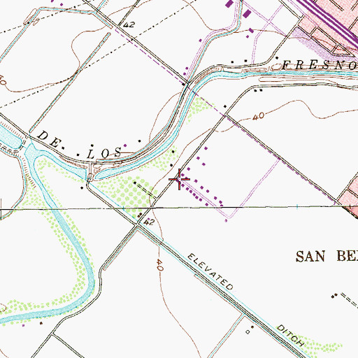Topographic Map of Leal Colonia, TX