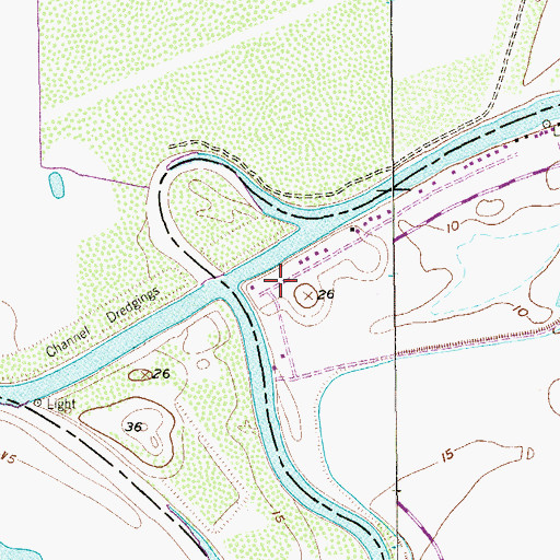 Topographic Map of Leisure Time Mobile Home Park Colonia, TX