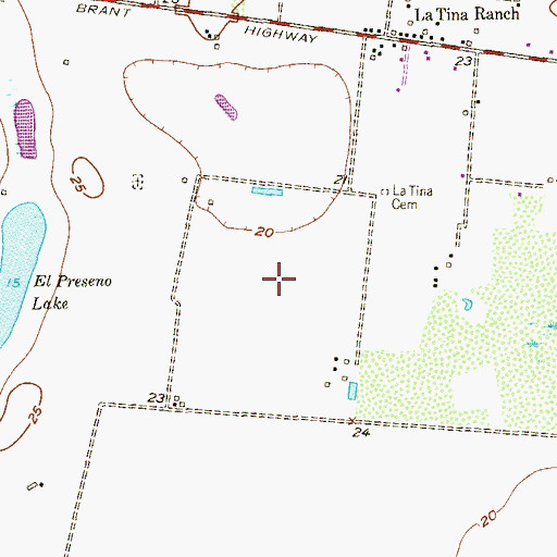 Topographic Map of Leonar B De Villarreal Colonia, TX