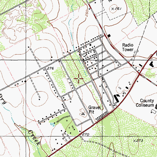 Topographic Map of Blue Berry Hill Colonia, TX