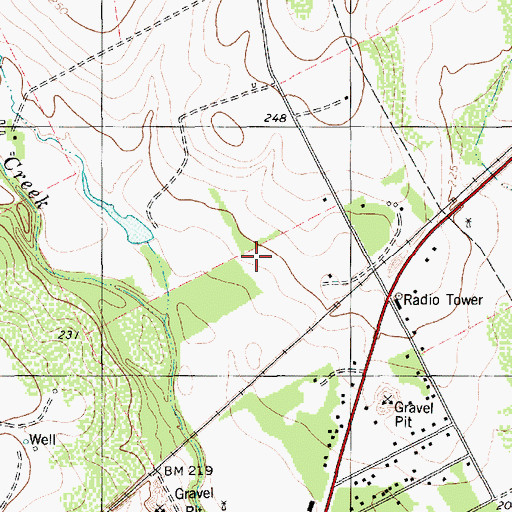 Topographic Map of Hidden Acres Colonia, TX