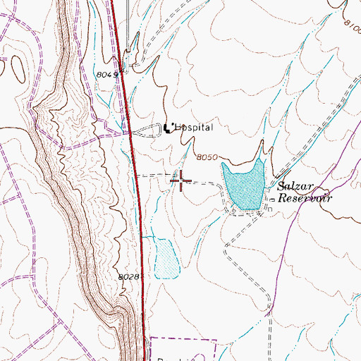 Topographic Map of Salazar Number 1 Dam, CO