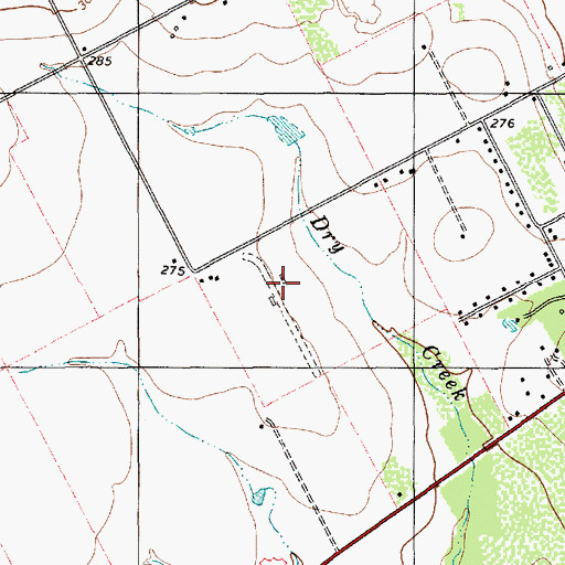 Topographic Map of Salazar Heights Colonia, TX