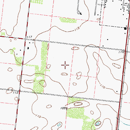 Topographic Map of Cantu Addition Number 1 Colonia, TX