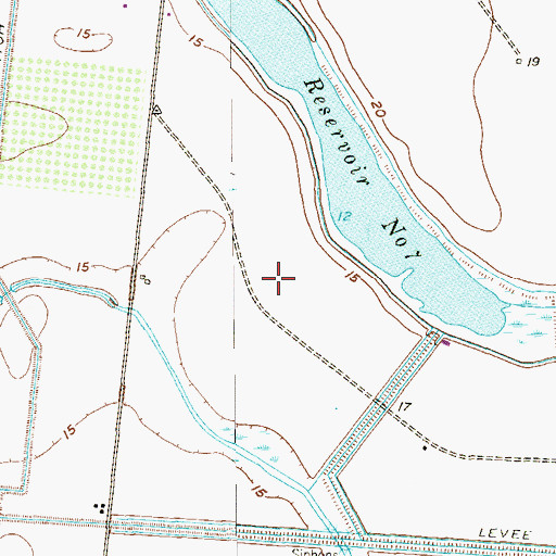 Topographic Map of Arroyo Gardens Number 2 Colonia, TX