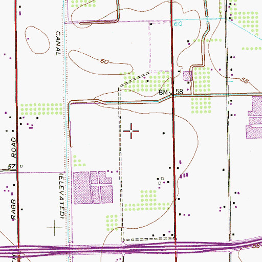 Topographic Map of Barrington Heights Colonia, TX