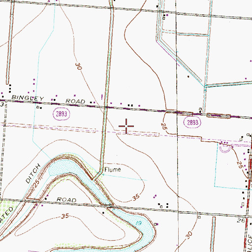 Topographic Map of Casa del Rey Colonia, TX