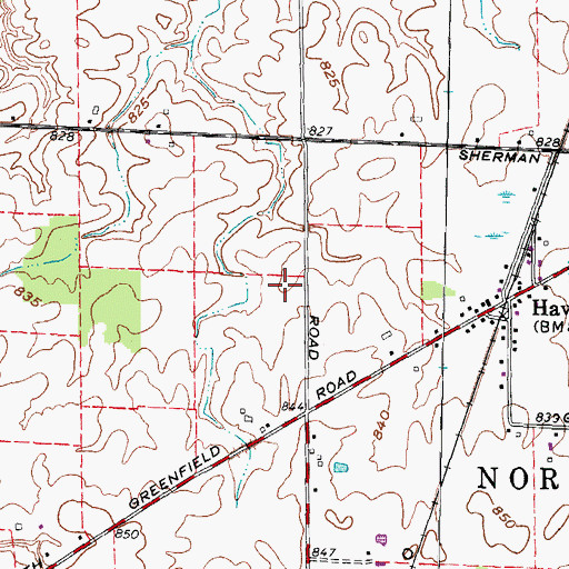 Topographic Map of Havana Post Office (historical), OH