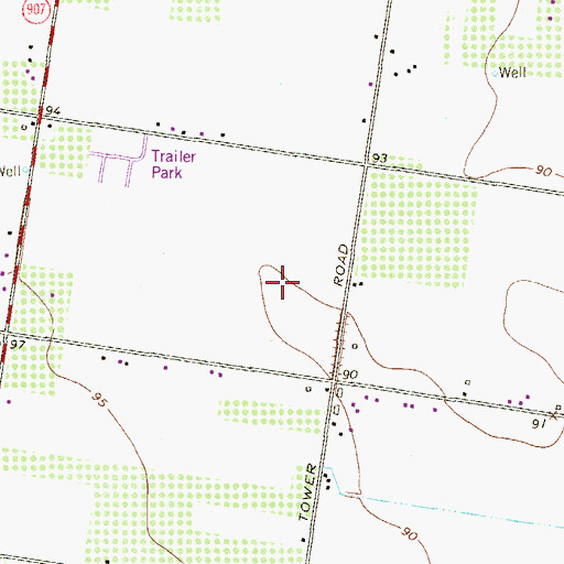 Topographic Map of El Charro Number 2 Colonia, TX
