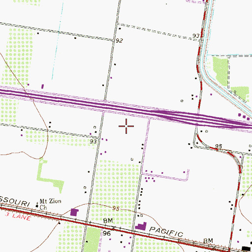 Topographic Map of El Nopal Colonia, TX