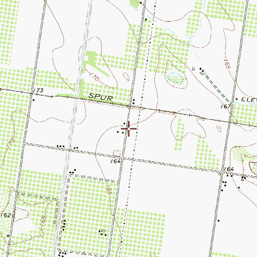 Topographic Map of El Paraiso Colonia, TX