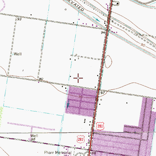 Topographic Map of El Sol Colonia, TX