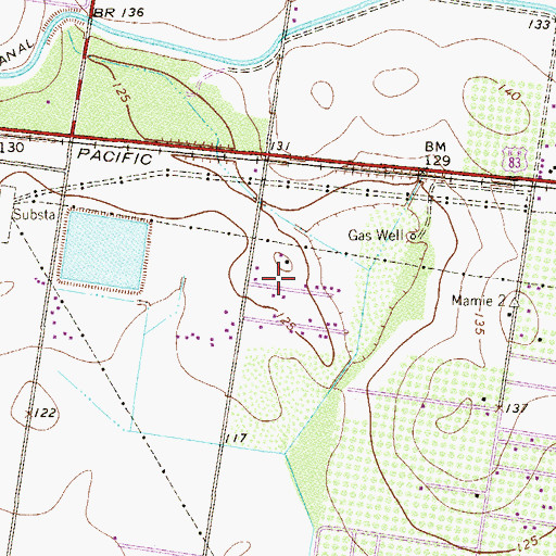 Topographic Map of Ezequiel Acevedo Junior Colonia Number 2, TX