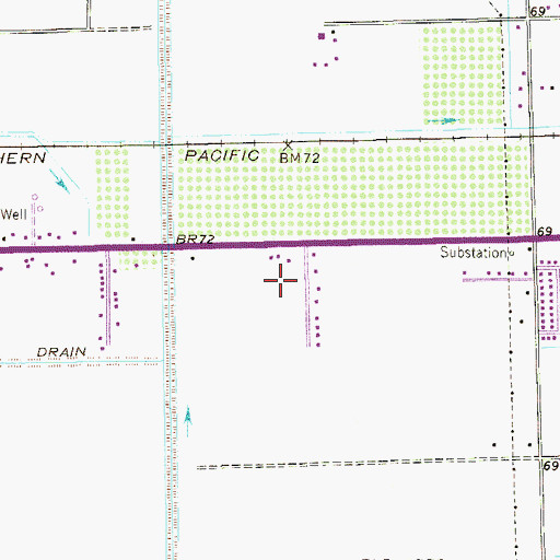 Topographic Map of Fleamarket Colonia, TX