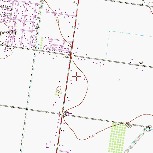 Topographic Map of FM 1426-Minnesota Road Colonia, TX