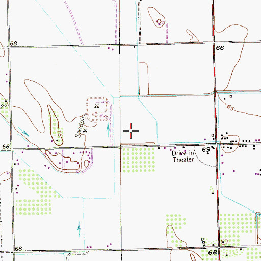 Topographic Map of Garza Colonia Number 1, TX