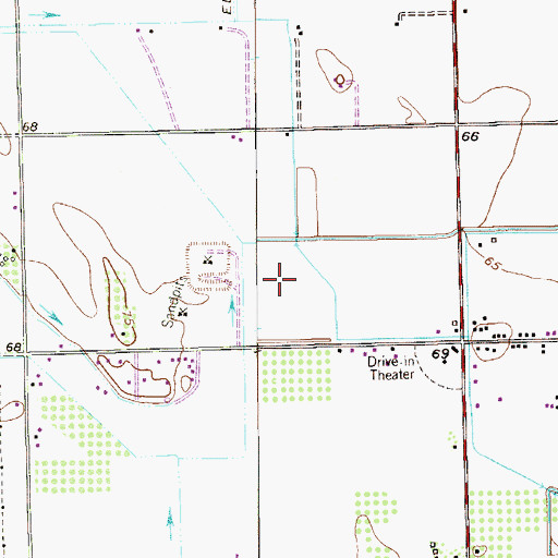 Topographic Map of Garza Colonia Number 2, TX