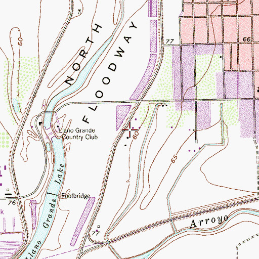 Topographic Map of Colonia Victoriana, TX