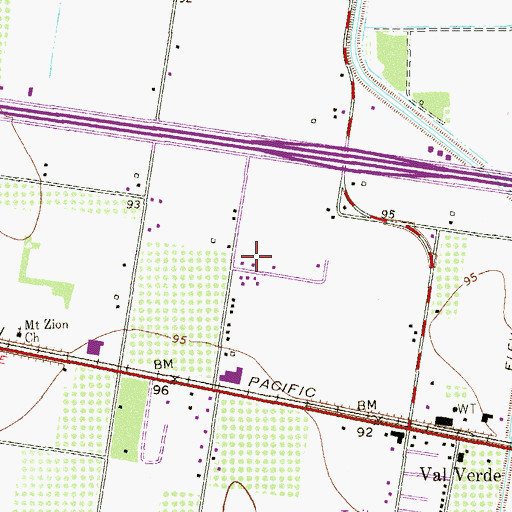 Topographic Map of Colonia Whalen Road, TX