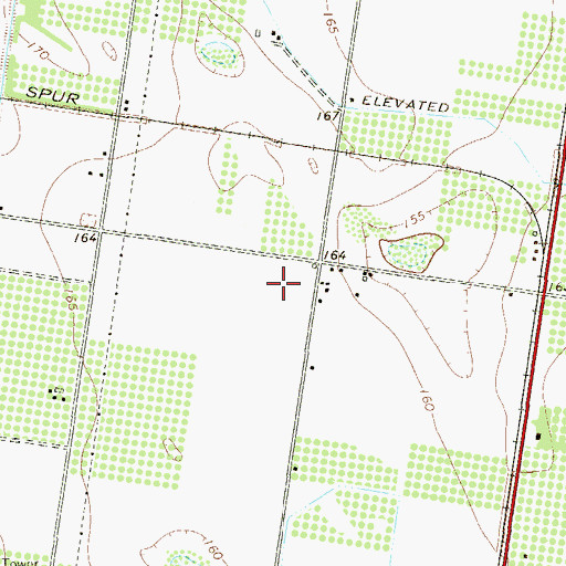 Topographic Map of Corina's Corner Colonia, TX