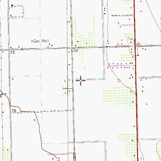 Topographic Map of Country Aire Estates Number 4 Colonia, TX