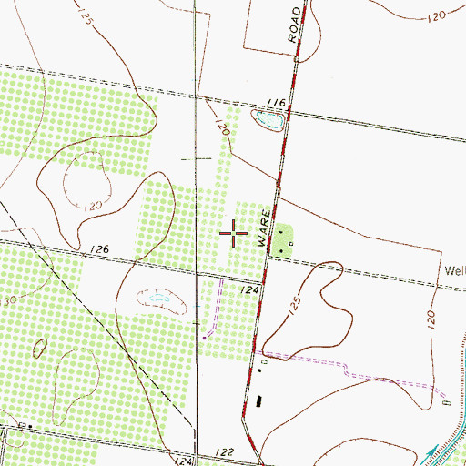 Topographic Map of Country Colony Colonia, TX