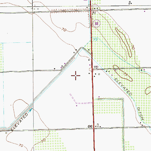 Topographic Map of Country Village Colonia Number 2, TX