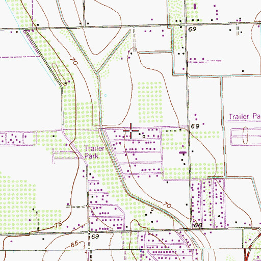 Topographic Map of Cuellar Colonia Number 1, TX