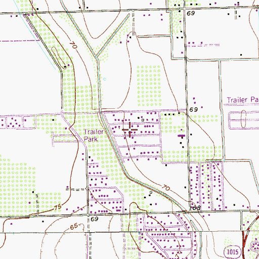 Topographic Map of Cuellar Colonia Number 2, TX
