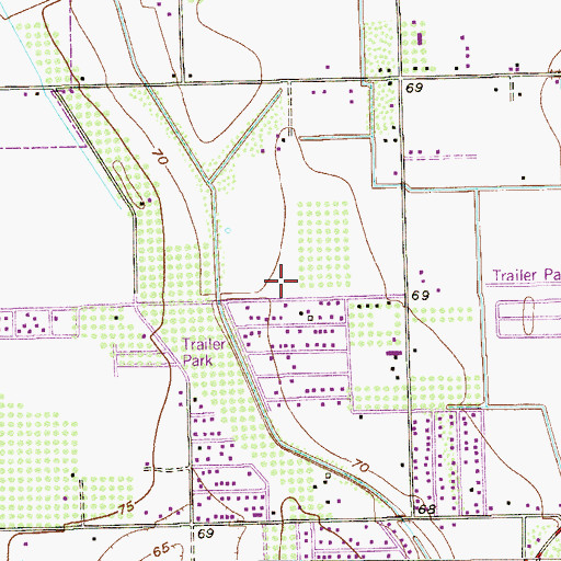 Topographic Map of Cuellar Colonia Number 4, TX