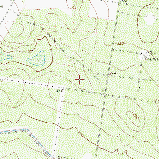 Topographic Map of Daniel Ozuna Colonia, TX