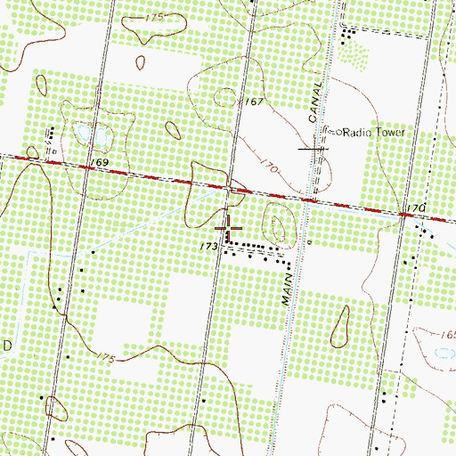 Topographic Map of De La Garza Colonia, TX