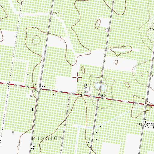 Topographic Map of Diamond L Colonia Number 2, TX
