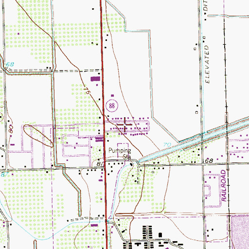 Topographic Map of Diana Colonia Number 3, TX