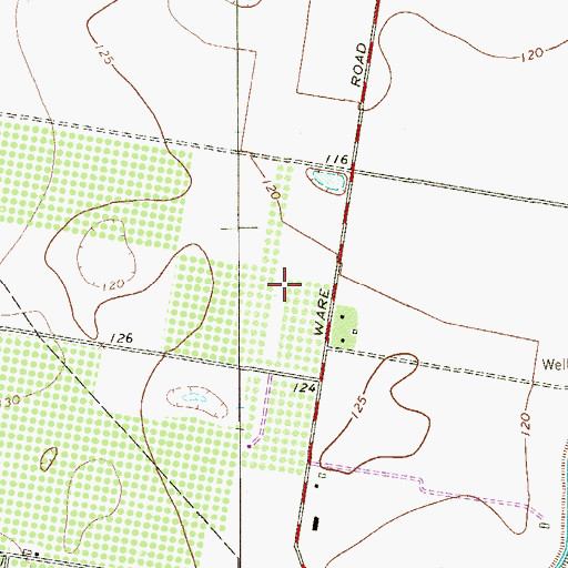 Topographic Map of Calma Estates Colonia, TX