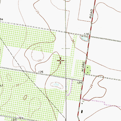 Topographic Map of Calma Estates Colonia Number 3, TX