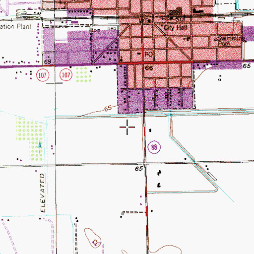 Topographic Map of Cana de Azucar Colonia, TX