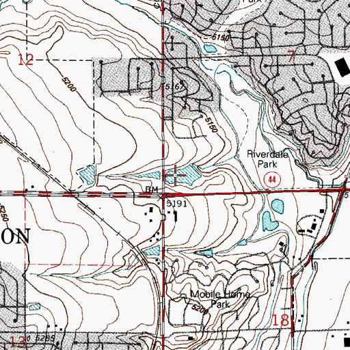 Topographic Map of Brewer Reservoir, CO