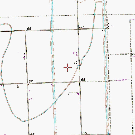 Topographic Map of Capetillo Colonia, TX