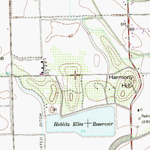 Topographic Map of Capisallo Heights Colonia, TX
